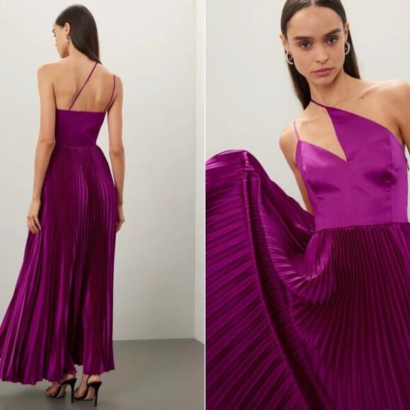 AMUR Khari One Shoulder Gown  long dress Size 8 - Picture 1 of 7